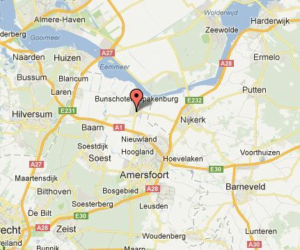 Kaart van Bunschoten en omgeving Kaart van Bunschoten en omgeving